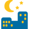 Night With Stars emoji on Google